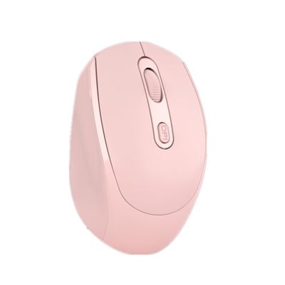 Pembe Kablosuz Fare Kalıp Şarj Edilebilir Sessiz Fare Bluetooth Çift Modlu Oyun Faresi Makaron Çok Renkli