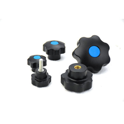 0.01mm Enjeksiyon Kalıplama Naylon Erik Çiçeği Topuzu Mekanik El Çarkı Naylon Yedi Yıldız Kolu