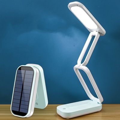 STP Plastik Enjeksiyon Kalıplama Solar Şarj Edilebilir Çıkarılabilir Lityum Pil Katlanabilir LED Göz Koruma Masa Lambası